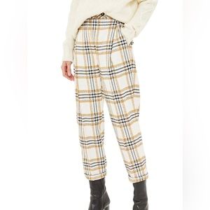Top shop Three Button Plaid Pants